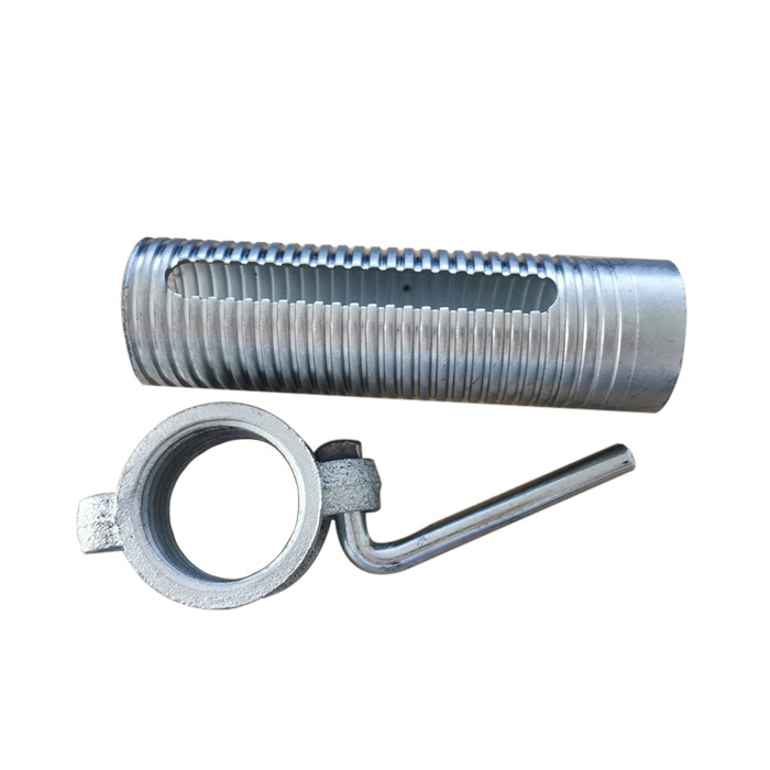 Galvanized Scaffold Accessories Golden Adjustable Steel Prop Sleeve Adjustable Shoring Prop Sleeve