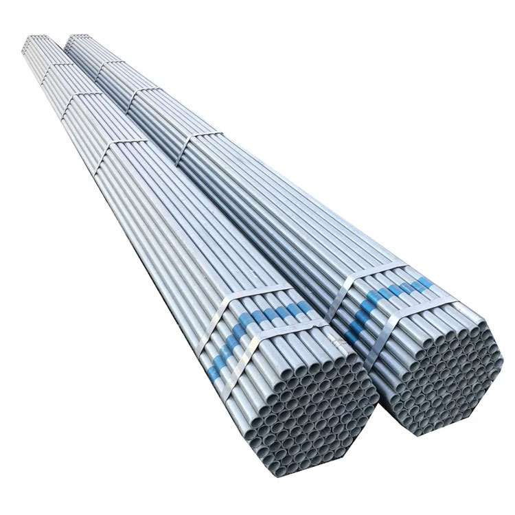 construction-steel-pipe-galvanized.jpg Q235/Q345 Galvanized Steel Tube Hot Dip Gi Galvanized Round Steel Pipe For Scaffold